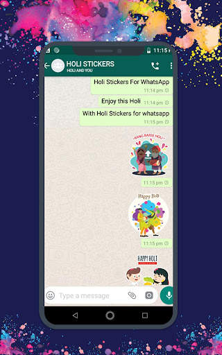 Holi Sticker For WhatsApp- WAStickerApps screenshot 6