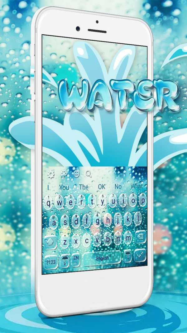 Glass Water Drop Keyboard screenshot 3