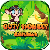 Cuty Monkey Banana : Jungle Dash icon