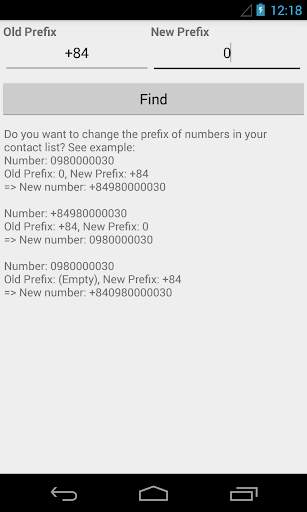 Edit Prefix Number screenshot 1
