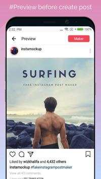 InstaMokcup - Fake Instagram Post Maker screenshot 1