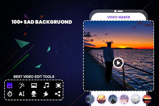 Sad Video Maker with Music screenshot 1
