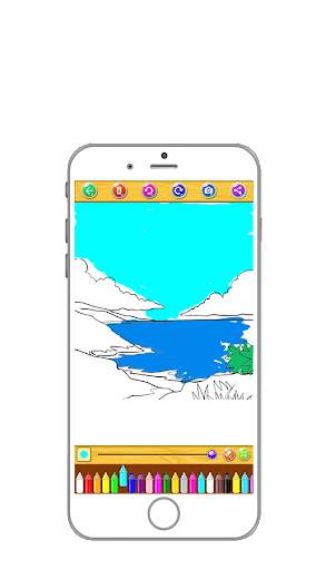 Coloring Beautiful Nature: Kid screenshot 1