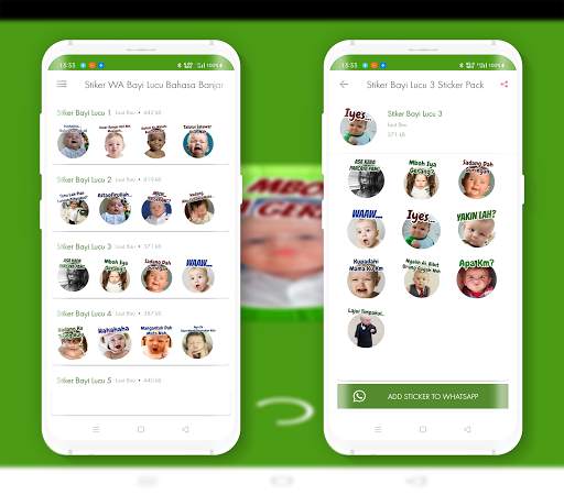 Stiker WA Bayi Lucu Bahasa Banjar screenshot 1