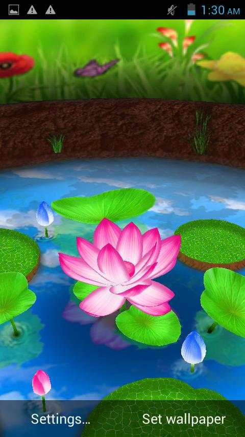Lotus 3D Live Wallpaper screenshot 6