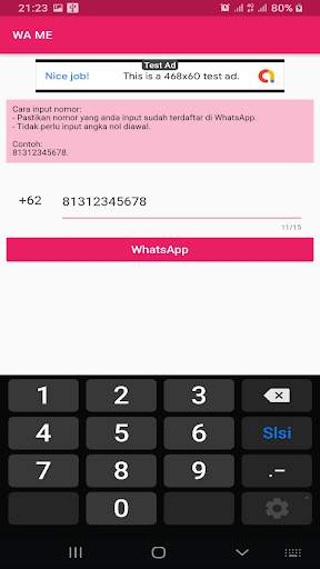 WA ME - Send without saving the recipient's number screenshot 2