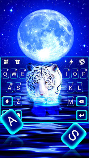 Neon Tiger 2 Keyboard Background screenshot 2