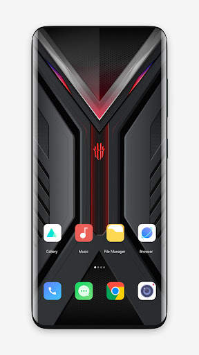 Red magic 7 theme for Launcher screenshot 3