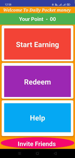 Daily Pocket Money - Watch Video And Earn Money स्क्रीनशॉट 1