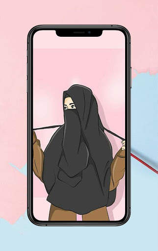 Hijab Kartun Wallpaper screenshot 6