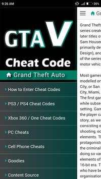 Cheat Codes for GTA 5 Games screenshot 6