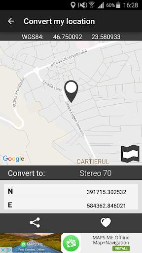 Coordinates Converter lite screenshot 3