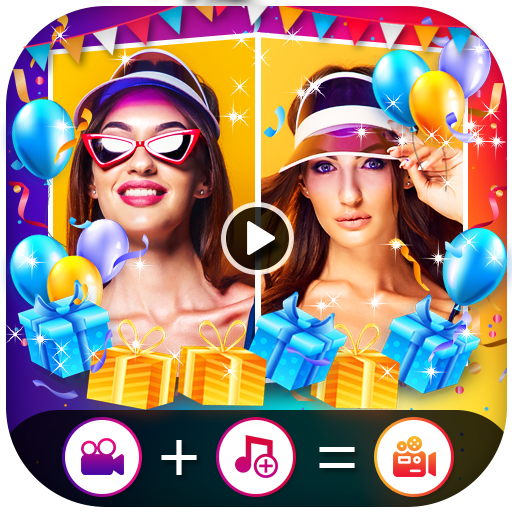 Birthday Effect Photo Video Animation Maker आइकन
