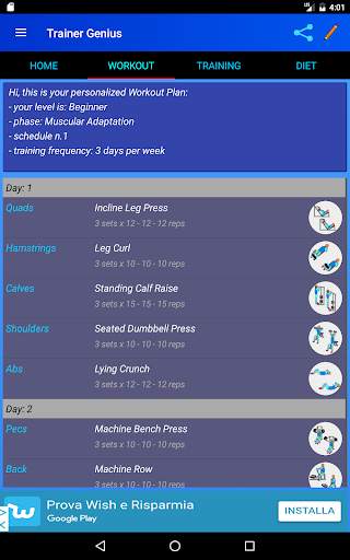 Bodybuilding Gym Trainer screenshot 8