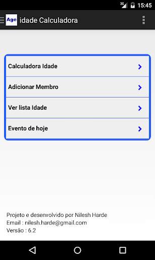 Idade Calculadora screenshot 1