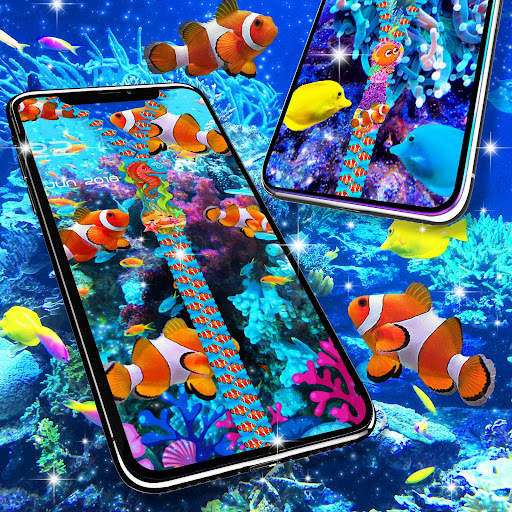 Aquarium lock screen 1 تصوير الشاشة