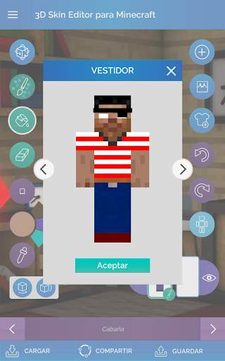 QB9 3D Skin Editor para Minecraft screenshot 15