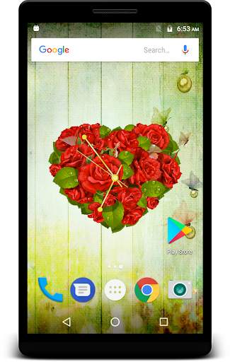 Rose Clock Live Wallpaper screenshot 4