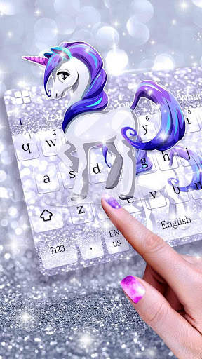 Silver Unicorn Keyboard screenshot 3