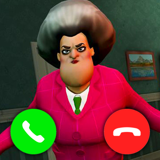 Scary Teacher fake call prank icon