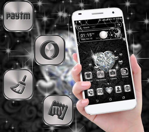 Diamond Heart Launcher Theme screenshot 2