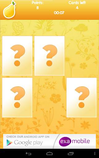 Fruits Games - Exercise Memory 12 تصوير الشاشة