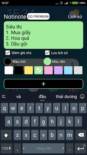 Ghi chú nhanh trên thông báo screenshot 5