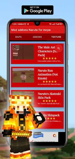 Mod addons Naruto for mcpe screenshot 3