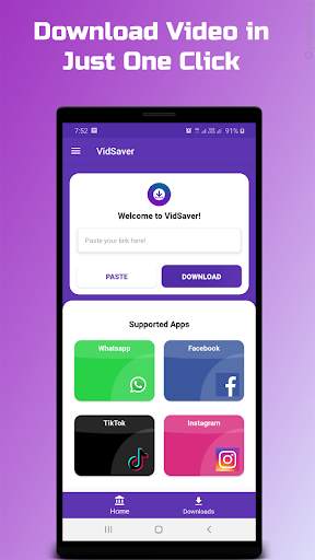 VidSaver - All Video Downloader without Watermark screenshot 1