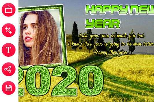 Happy New Year Photo Frame 2020| Photo Editor screenshot 3