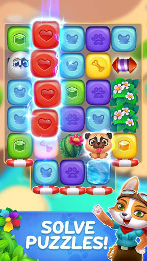 Cube Blast : Dog Rescue - Puzzle Match 3 Game screenshot 1