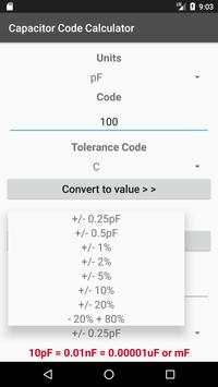 Capacitor Code Calculator screenshot 4