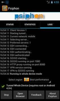 VPN Proxy Psiphon screenshot 3