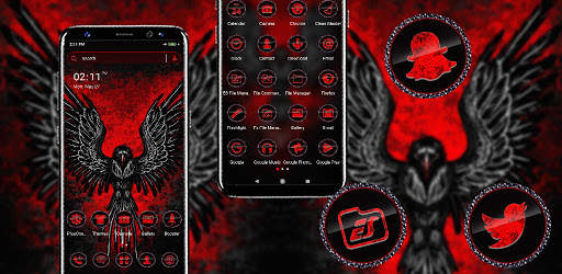 Eagle Red Theme Launcher screenshot 6