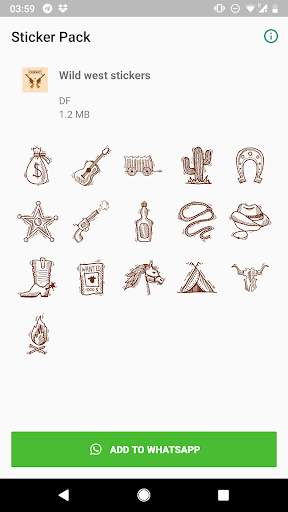 Western Cowboy Emoji Stickers for Whatsapp screenshot 1