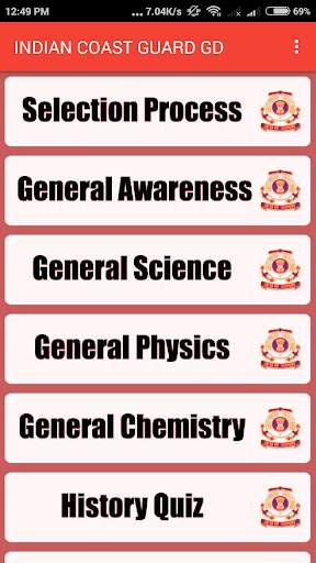 INDIAN COAST GUARD GD (Navik) Exam Guide скриншот 1