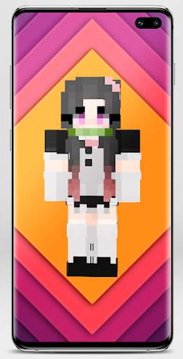 Nezuko Skin for Minecraft screenshot 4