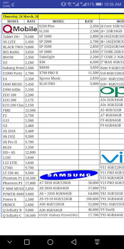 Younis Mobile Price List screenshot 1
