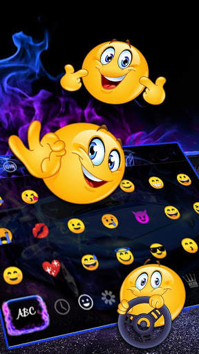Smoky Colorful Sports Car Keyboard स्क्रीनशॉट 3