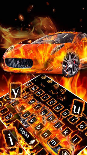 Flame Racing Car Keyboard screenshot 2