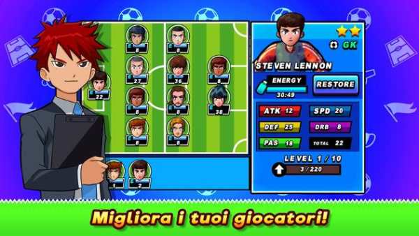 Soccer Heroes 2020 RPG Gioco Calcio Stars Gratuito screenshot 5