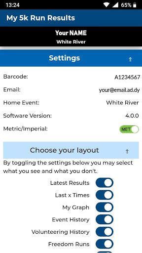 My 5K Run Results screenshot 7