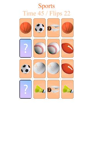 Memory Game - Sports screenshot 7
