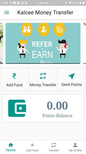 Kalcee - Money Transfer स्क्रीनशॉट 1
