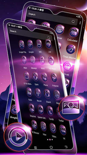 Purple Moon Theme Launcher screenshot 2