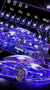 Lightning Neon Blue Car स्क्रीनशॉट 2