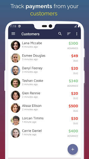 Offline Billing cashbook ledger transaction EMI screenshot 2