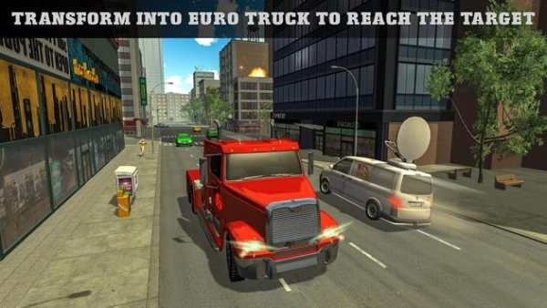 Euro Truck Robot Game Transforming Robot Simulator screenshot 3