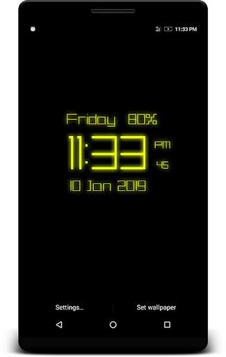 LED Digital Clock Live Wp screenshot 2