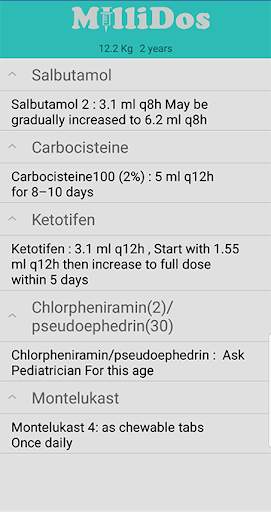Millidos - Medicines Dosages screenshot 7